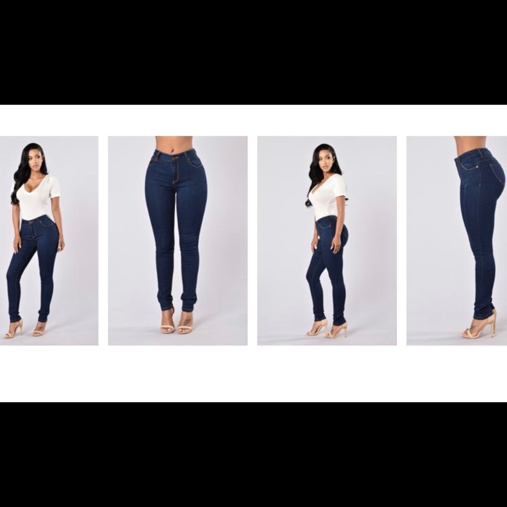 Dark blue skinny jeans